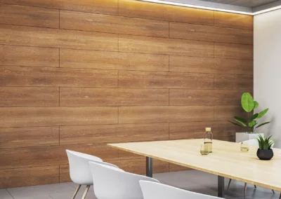 Tavolo per ufficio in bioedilizia.