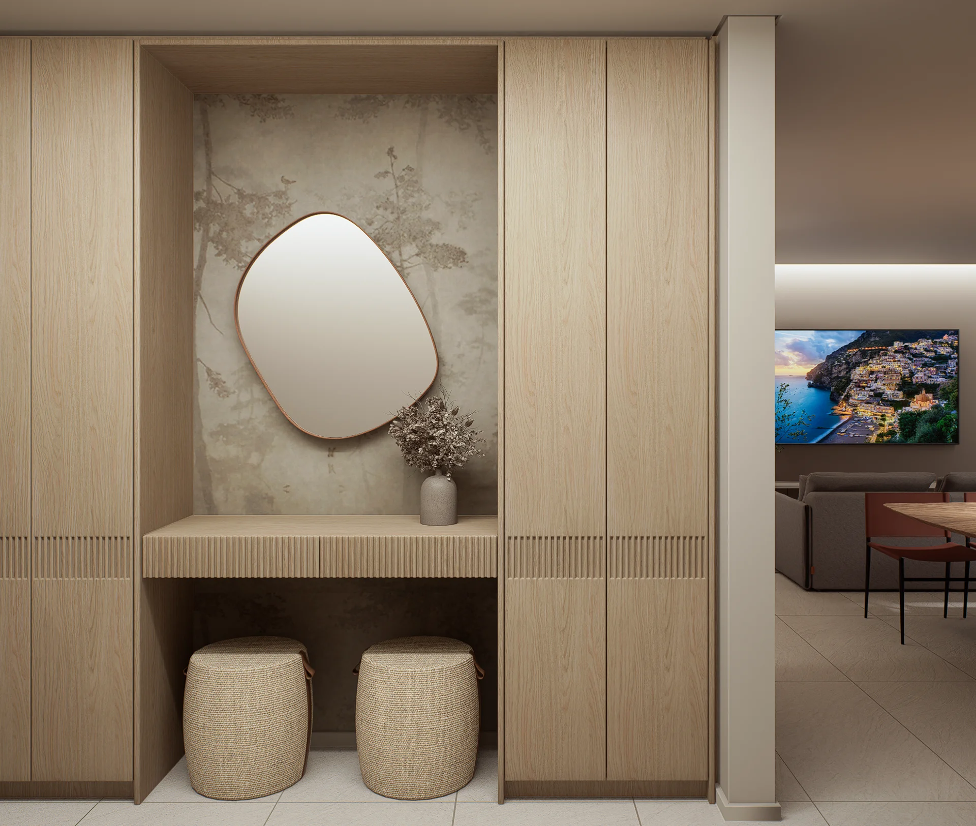 Soggiorno in bioedilizia di Villa Diamante.